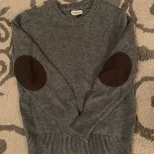 Boys 4/5 grey crew neck sweater by Crew Cuts